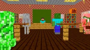 ШКОЛА МОНСТРОВ | МОНСТРЫ ЗАНИМАЮТСЯ СПОРТОМ В МАЙНКРАФТЕ | МАЙНКРАФТ АНИМАЦИЯ МУЛЬТИКИ