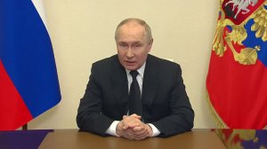 Обращение Президента России Владимира Путина после теракта в «Крокусе»