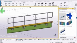 Tekla Structures Tutorial 68 | How to Create Industrial Pipe Railings in Tekla