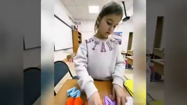 Внеурочная деятельность. Мастер-класс. Подвесная модель оригами. 1 класс. смотреть онлайн