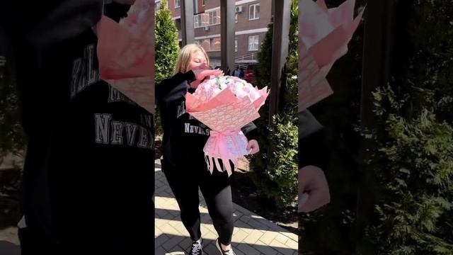 Нежный букет из 101 мыльной розы, собраны с любовью для мамы?#мыльныерозы #букетизмыла