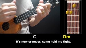 It's Now or Never - Ukulele Chords & Lyrics