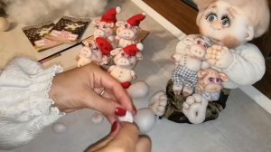 Новогодняя свинка из капрона! Мастер класс.