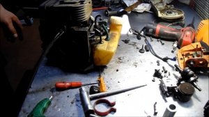 Замена всего, в кусторезе STIHL FS 400 разборка и сборка кустореза