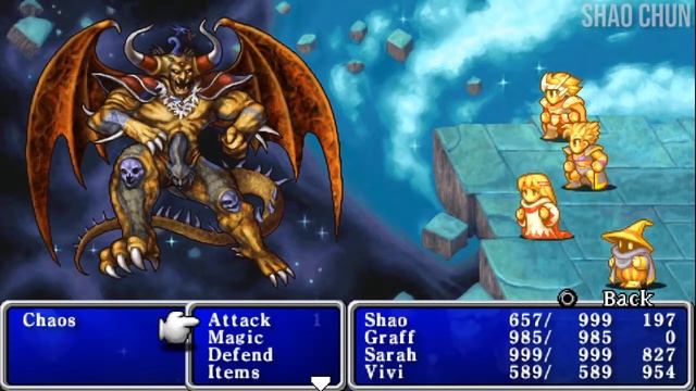 FINAL FANTASY 1 REMAKE (FF1) SUPER MASTER MONK vs CHAOS FINAL BOSS (PSP) смотреть онлайн