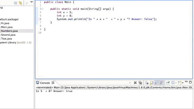 Java Booleans Tutorial смотреть онлайн
