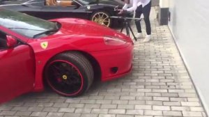 Ferrari 360 spider red black Hamann видео клип