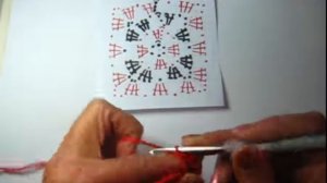 Вязание крючком.  Читаем схемы.  Афганский квадрат. Для начинающих