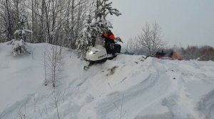 Покатушки на снегоходах буран