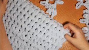 ✿✿✿ Чехол на подушку из ALIZE PUFFY.✿✿✿Вязание без спиц и крючка (Ализе пуффи)