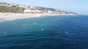 zuma beach aerial footage