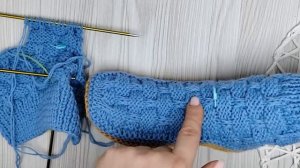 ДОМАШНИЕ носочки - следки НА ДВУХ СПИЦАХ. ПОДРОБНЫЙ МАСТЕР-КЛАСС.