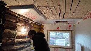 Утепление потолка в котельной/13.10.2021