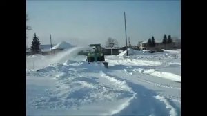 Трактор Т 40 большая кабина Шнекороторний снегоочиститель