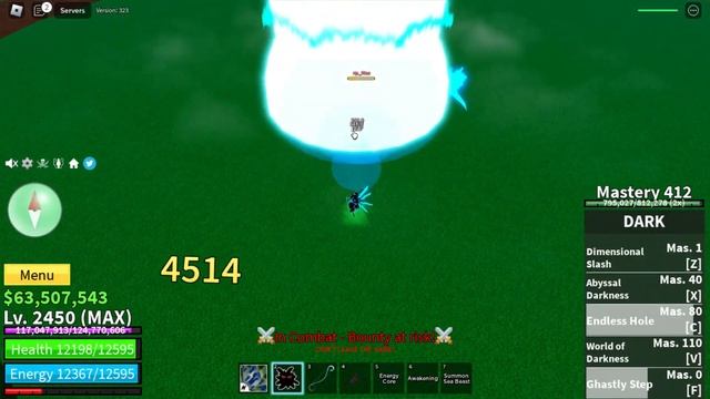 Cyborg V4 bounty hunting in Blox fruit