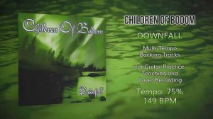 CHILDREN OF BODOM - Downfall - 75% Tempo (149 BPM) Backing Track