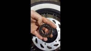 Снятие радиатора/замена подшипников переднего колеса Honda VTX 1300