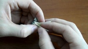 оригами из денег танк из купюры Origami from money tank of a note