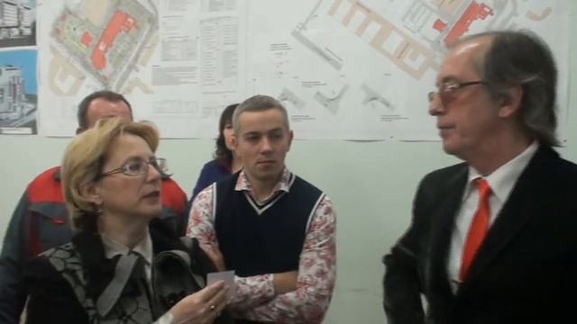 ВЕРОНИКА ИГОРЕВНА СКВОРЦОВА ПРОВЕРЯЕТ ХОД СТРОИТЕЛЬСТВА ЦЕНТРА МОЗГА 2011г. МОСКВА УЛ.ОСТРОВИТЯНОВА
