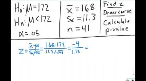 Calculate p-value for means