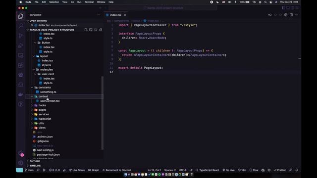 Reactjs 2023 Components Scalable Project Structure