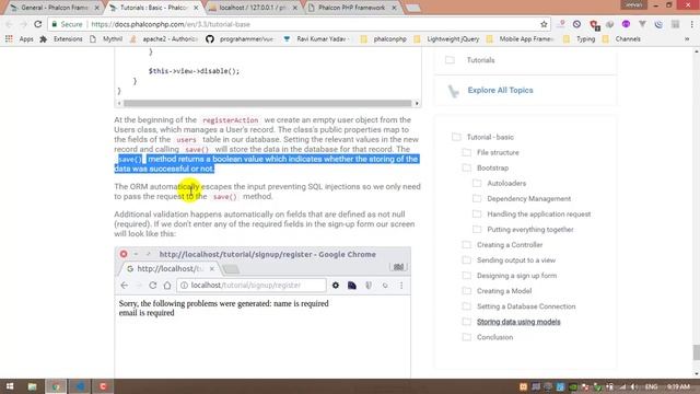 #6 Phalcon 3.3 Video Tutorial for Beginners: Database Connection and Storing data using models смотреть онлайн