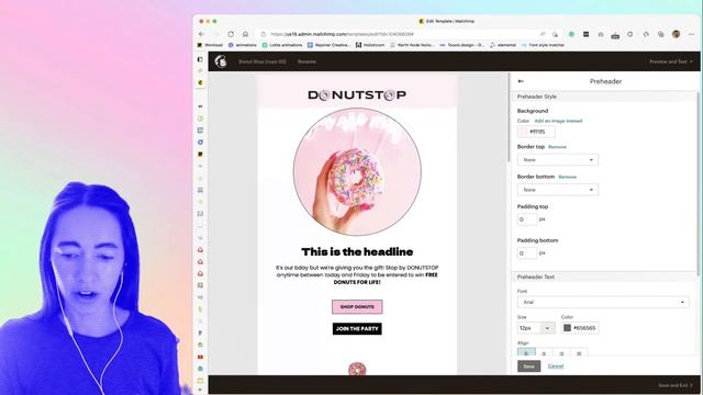 Color Blocking / Single Color Background Mailchimp Template смотреть онлайн