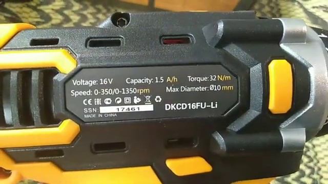 Шуруповёрт DEKO на 16v c (браком)