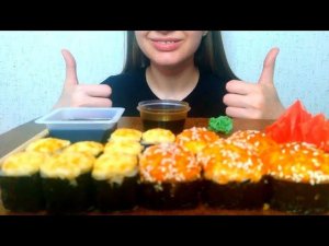 ASMR СУШИ И РОЛЛЫ MUKBANG