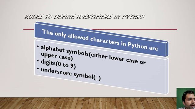 Identifier, Literals and Keywords in Python
