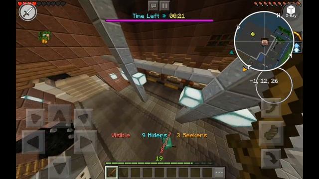 Hacking Hide and Seek (minecraft pe) using toolbox in Hive server смотреть онлайн