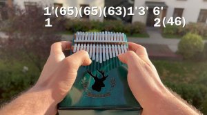 Howl's Moving Castle - Merry Go Round of Life (Kalimba Tutorial)