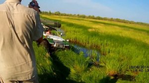 Болотоходы "Жук" и "Росомаха" на пойме реки Тура