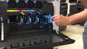 KONICA MINOLTA BIZHUB C220 Black Drum Replacement Demo