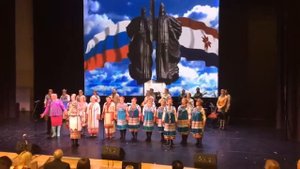 Гимн республики Мордовия - несмотря на отключения микрофонов, слова гимна полностью допели.