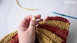 Корзинка ТЫКВА крючком/ что связать из остатков пряжи