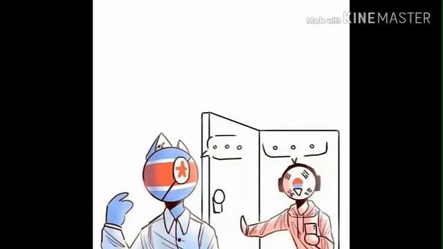 countryhumans шип КНДР и Южная Корея