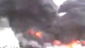 Huge Fire in Emmerich ( Germany )