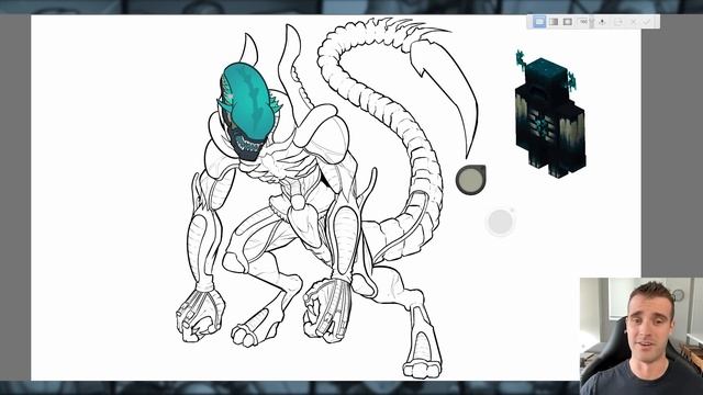 What if MINECRAFT MOBS Were ALIENS?! (Lore & Speedpaint) смотреть онлайн