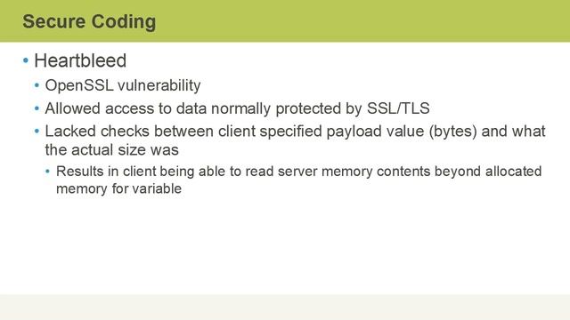 Secure Coding