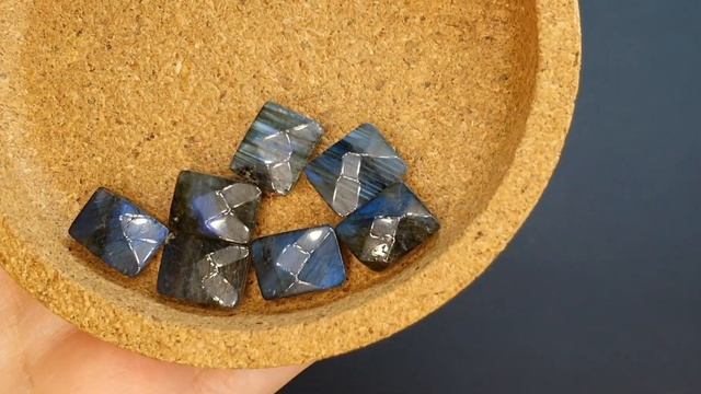 ?Необычное ожерелье и браслет - розовый кварц/лабрадор смотреть онлайн