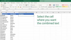 Combine text into one cell in Microsoft Excel