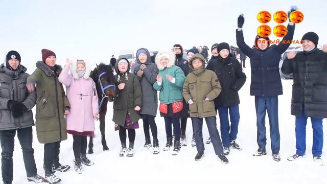 В селе Тогызкудук, Бухар-Жырауского района прошел городской чемпионат среди беркутчи. смотреть онлайн