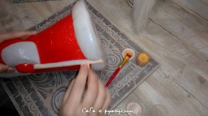 ПЕРЕДЕЛКА СТАРОГО ПЛАСТМАССОВОГО ДЕДА МОРОЗА/ DIY