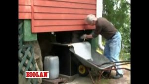 Компостный Туалет Biolan Eco - выгрузка компоста