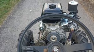 Мини трактор , первый выезд.