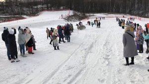 Спуск на самодельных санях Snowtag 2020 Квань, Калуга