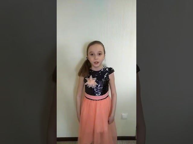 Песня "Катюша", исполняет  Алина Колесникова, Лицей № 1, класс 3 "А"