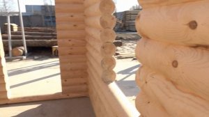 Сруб бани 4.8х6.3м. с крыльцом "Сосновый бор". Цена в СПб 135.054 руб