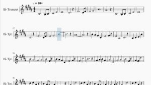 Trumpet Sheet Music: How to play Seigi No Chikara (Fairy Tail) by Yasuharu Takanashi